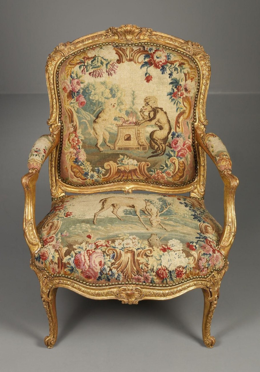 Интерьер рококо 18 века Франция