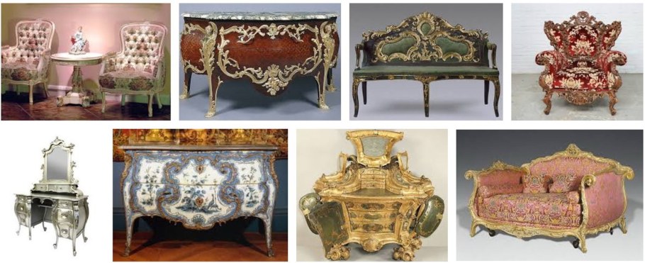 Кресло маркиза рококо 18 век