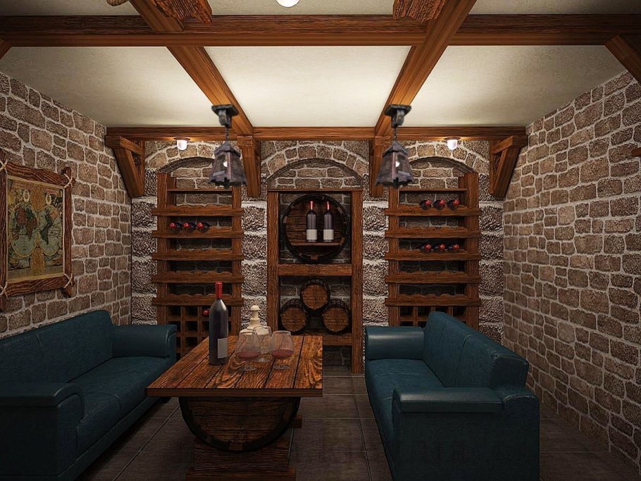 Отделка подвала