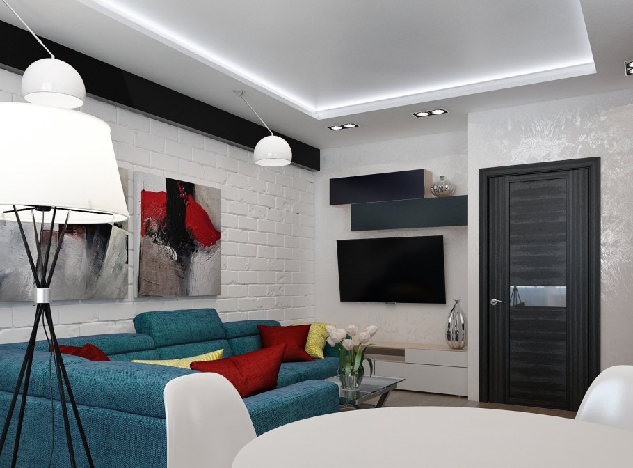 Выступы в стене в интерьере квартиры