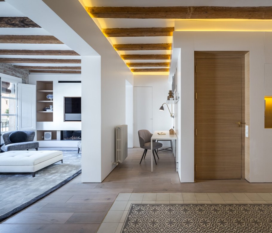 Балки в интерьере квартиры