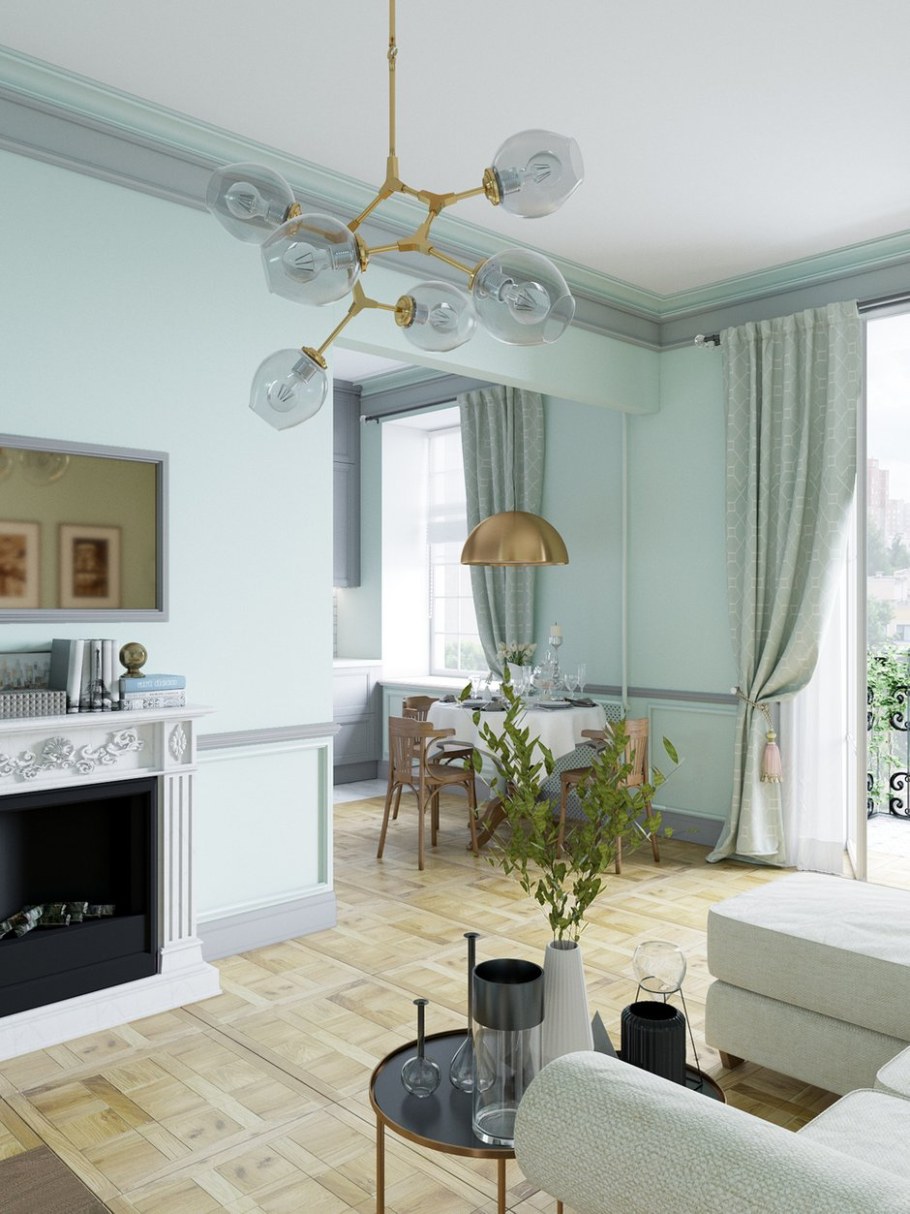 Гостиная в сталинке