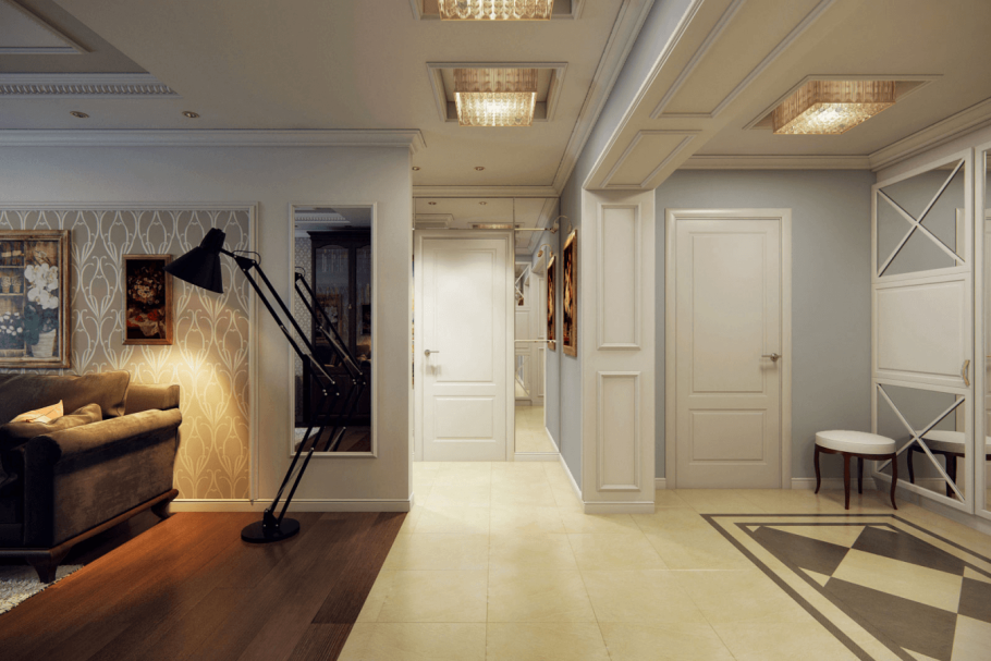 Гостиная Объединенная с прихожей