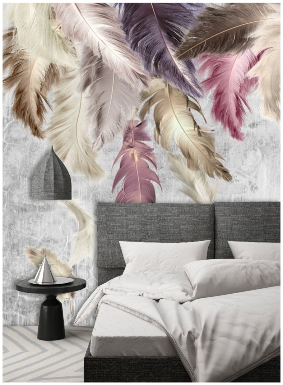 Фотообои на стену перья