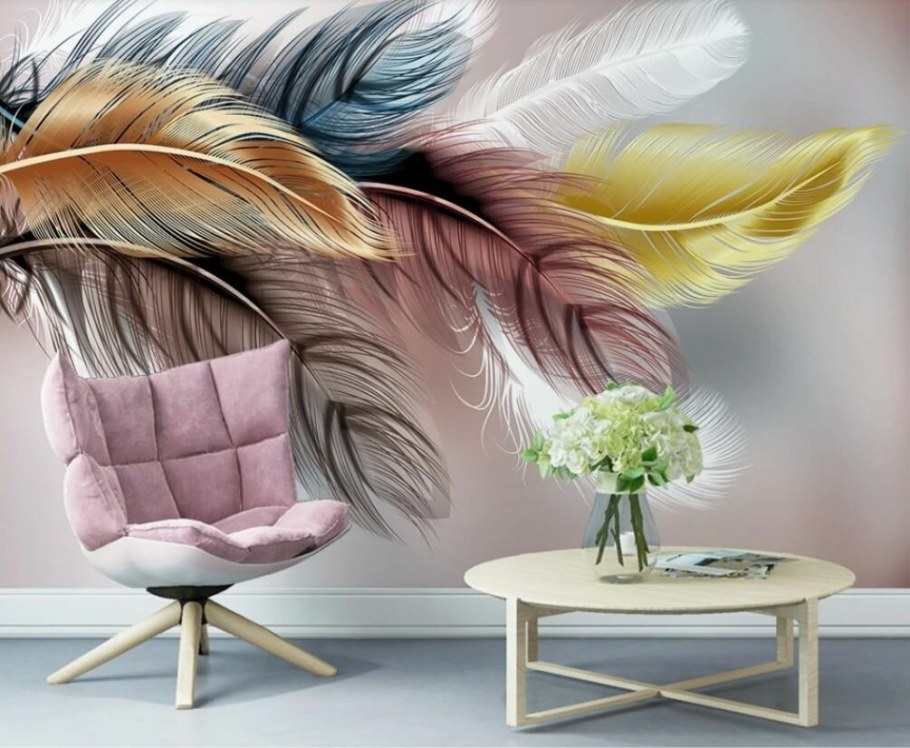 Фреска перья