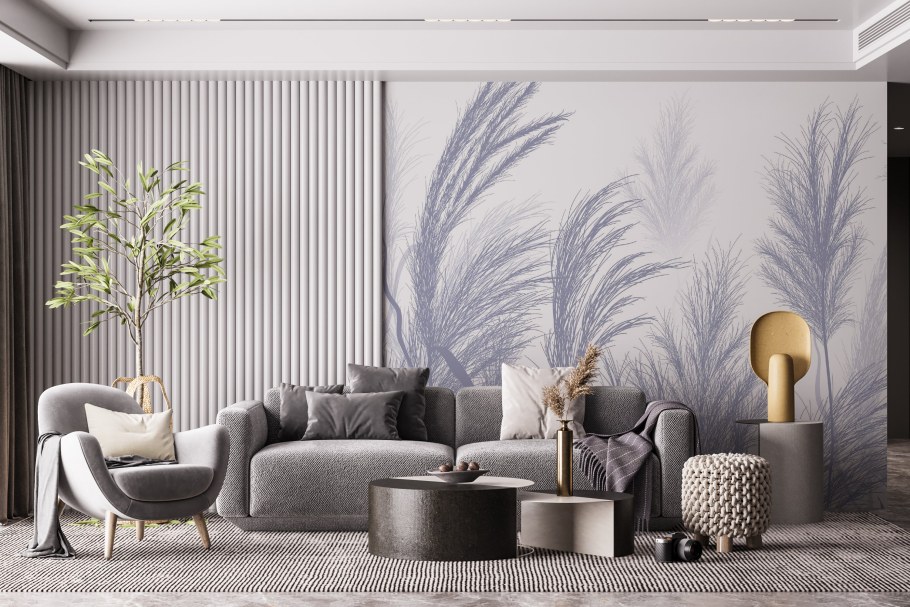 Фотообои ONPRINT "Grey foliage"