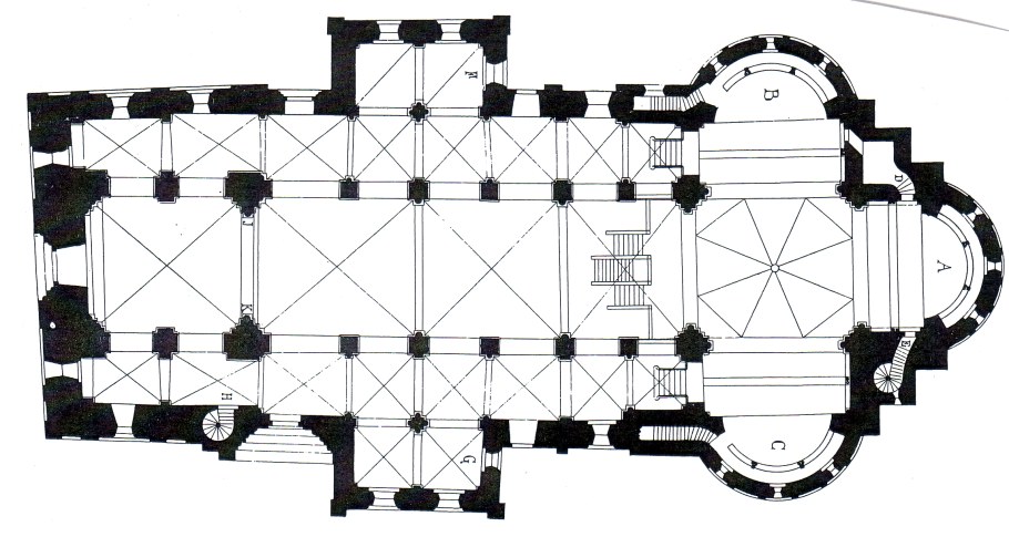 Романская базилика план