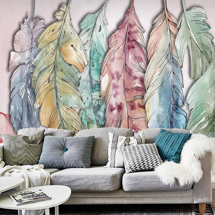 Фреска перья