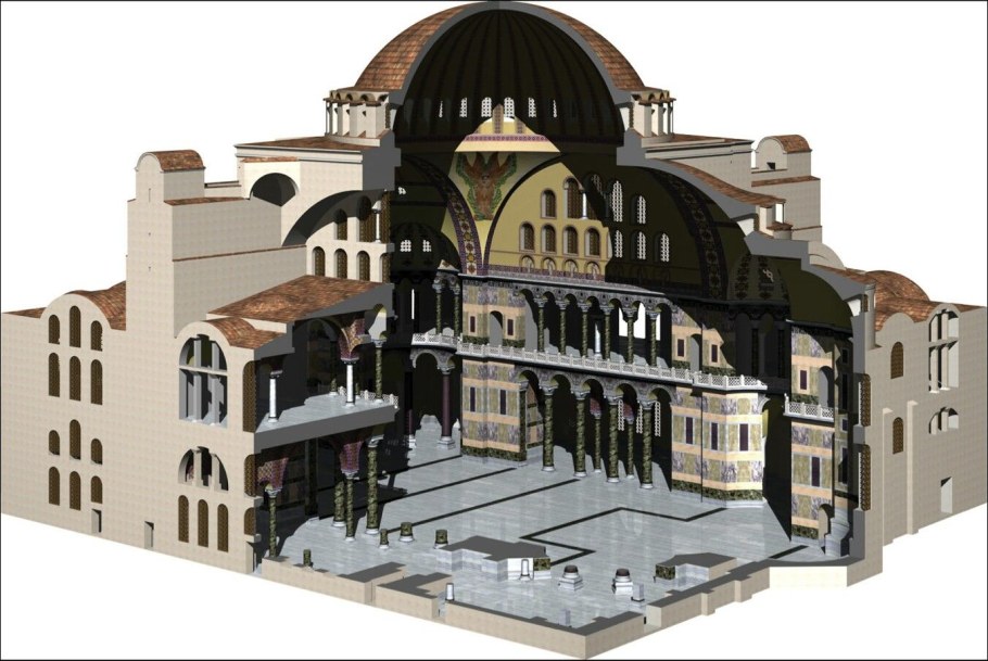 Храм Святой Софии в Константинополе реконструкция