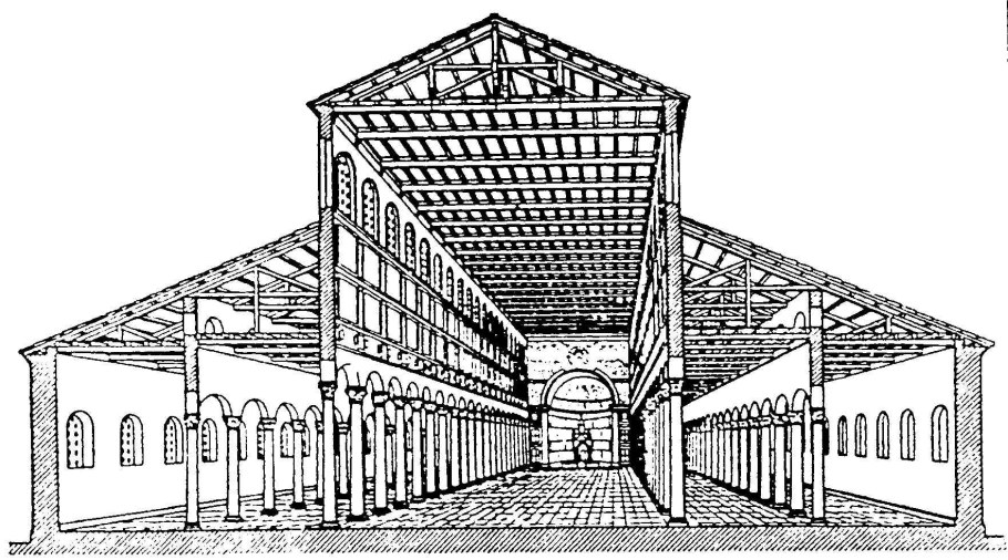 Раннехристианская архитектура Рима базилика