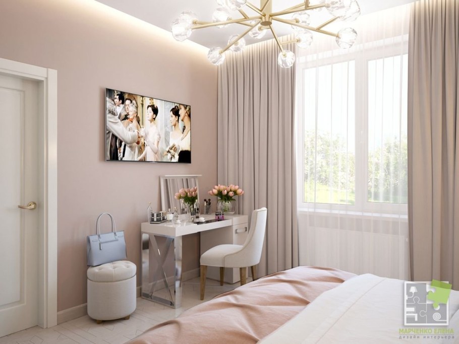 Комната в пастельных тонах