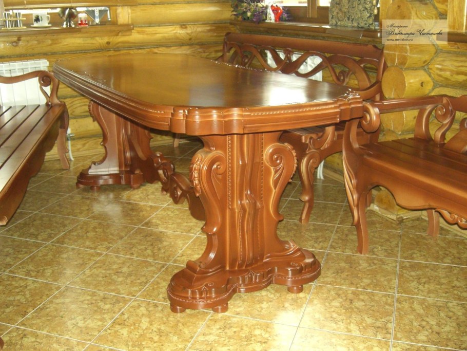 Красивые столы из дерева