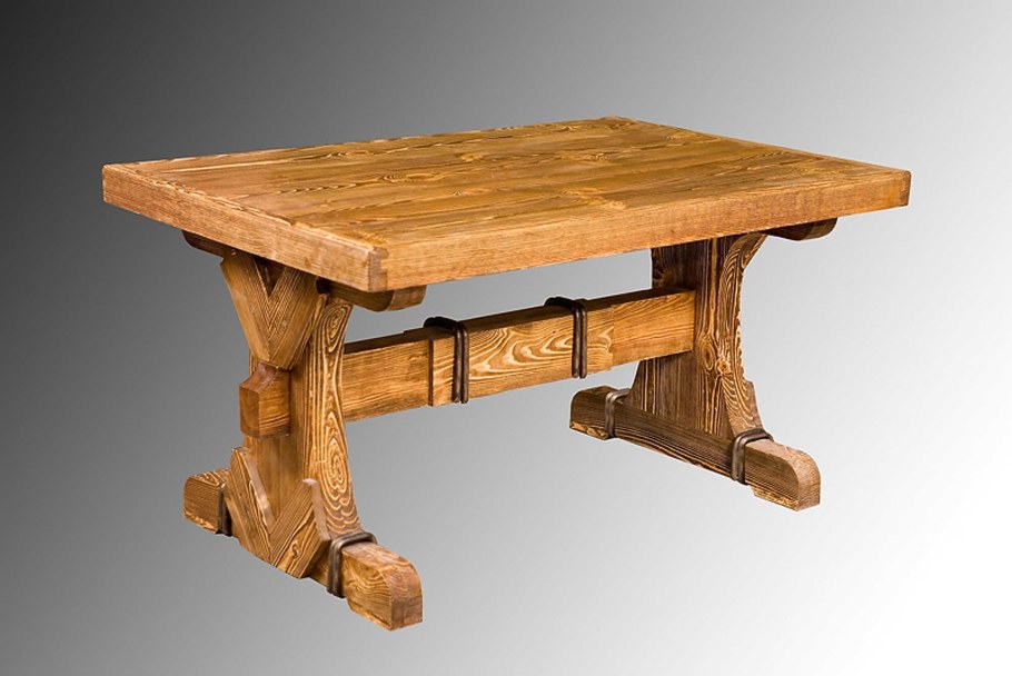 Деревянный стол под старину