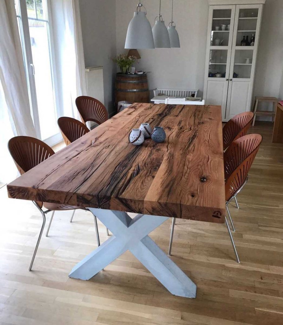 Стол слэб лофт из слэба