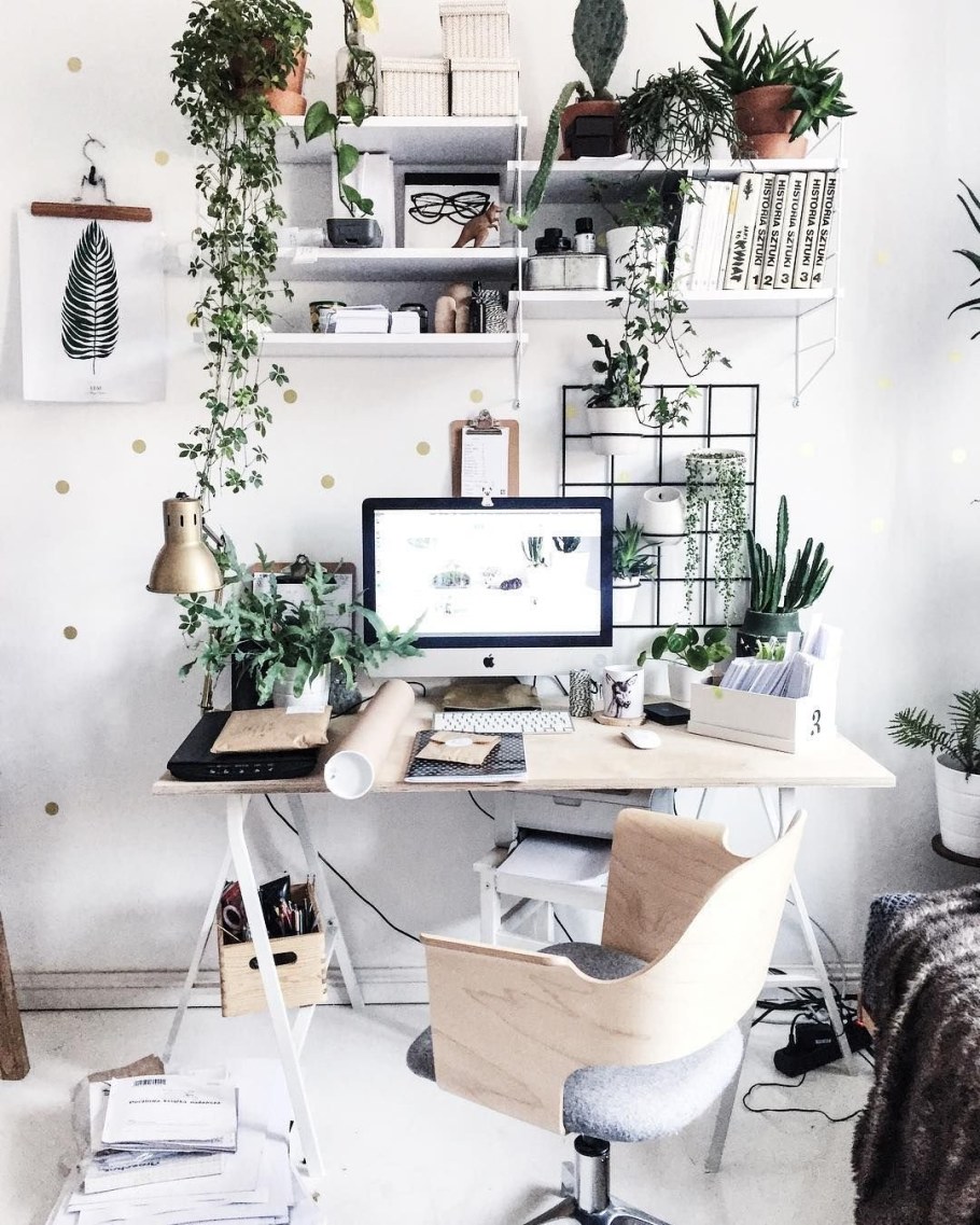 Декор рабочего места в квартире