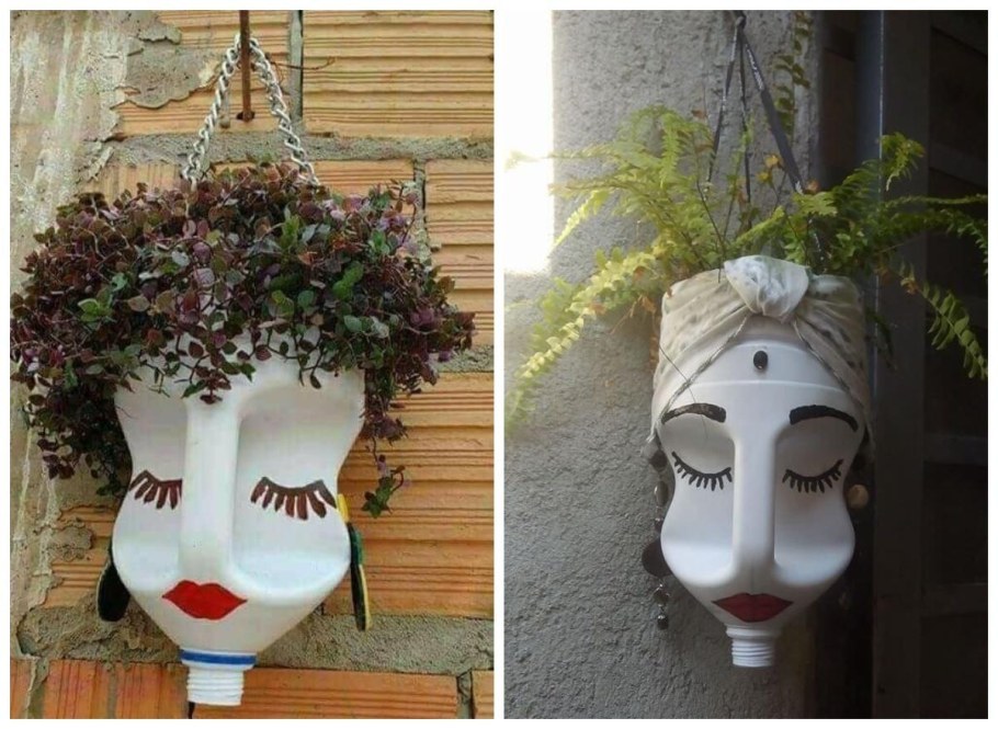 Цветочные горшки из подручных материалов