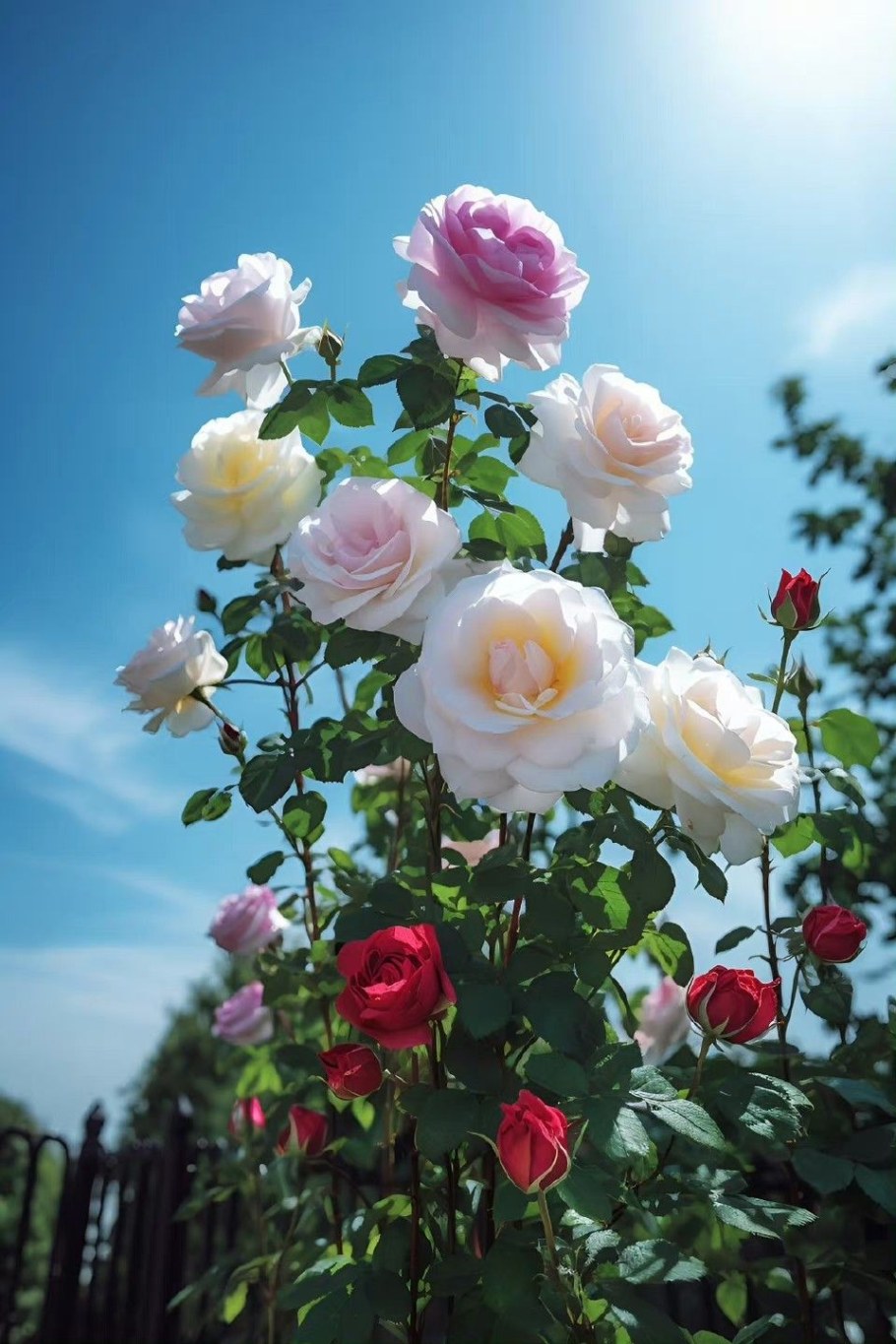 Роза плетистая Нью даун