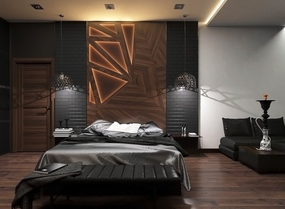 Спальня в мужском стиле