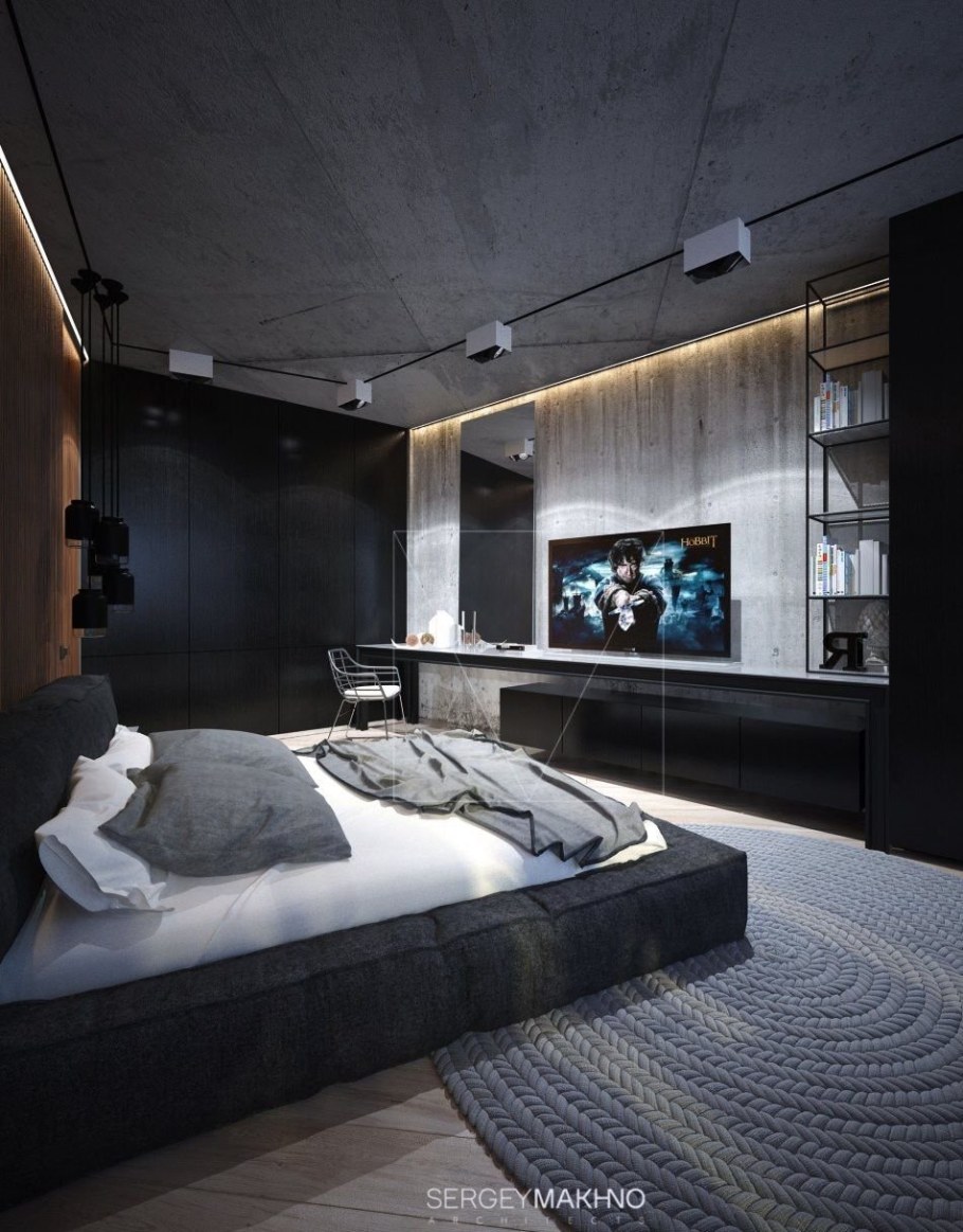 Шикарная мужская спальня