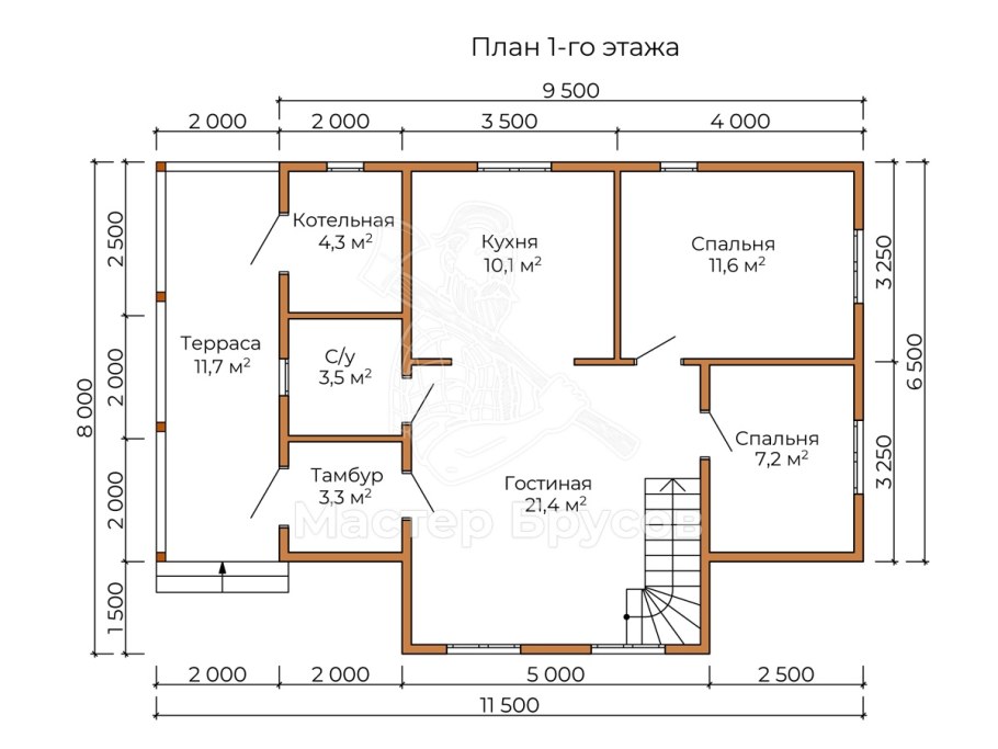 Проекты домов 8х9 одноэтажный планировка
