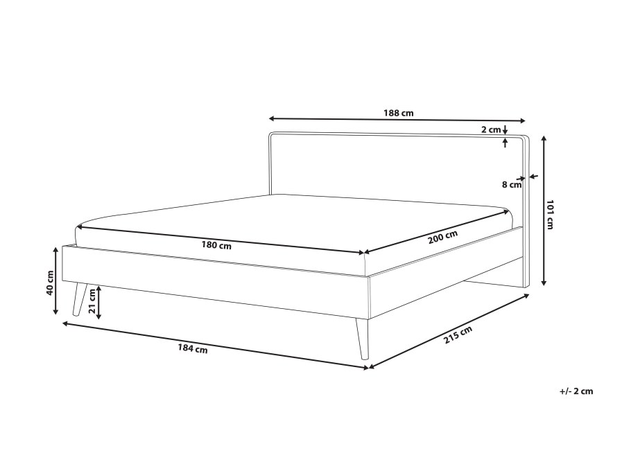Размер 2 спальной кровати стандарт