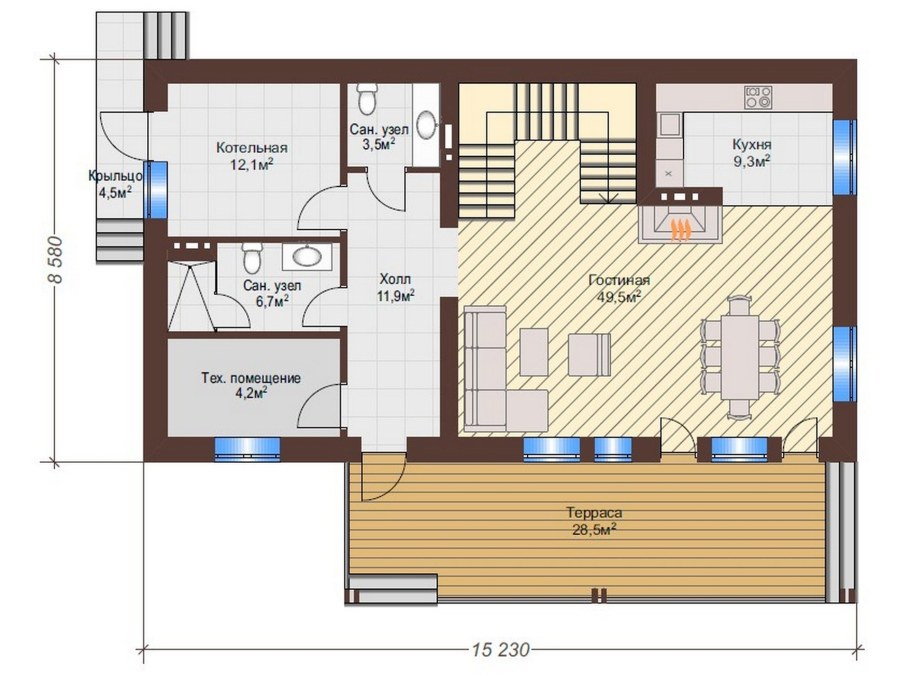 Удобная планировка дома для семьи