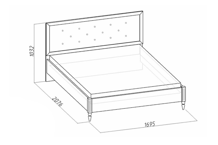 Кровать 2000х1600 габариты
