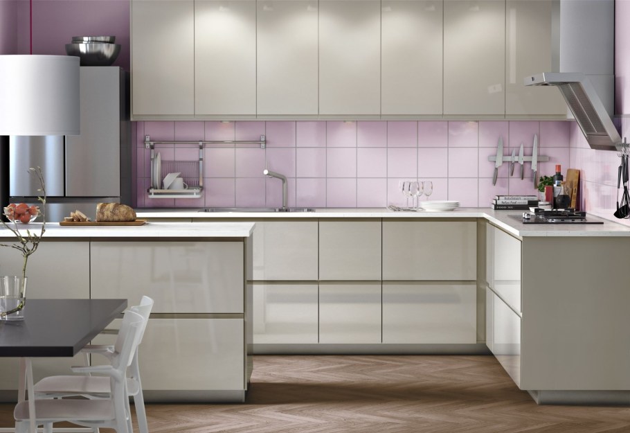 Кухня икеа Воксторп белая