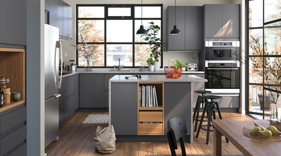 Кухня икеа Воксторп белая