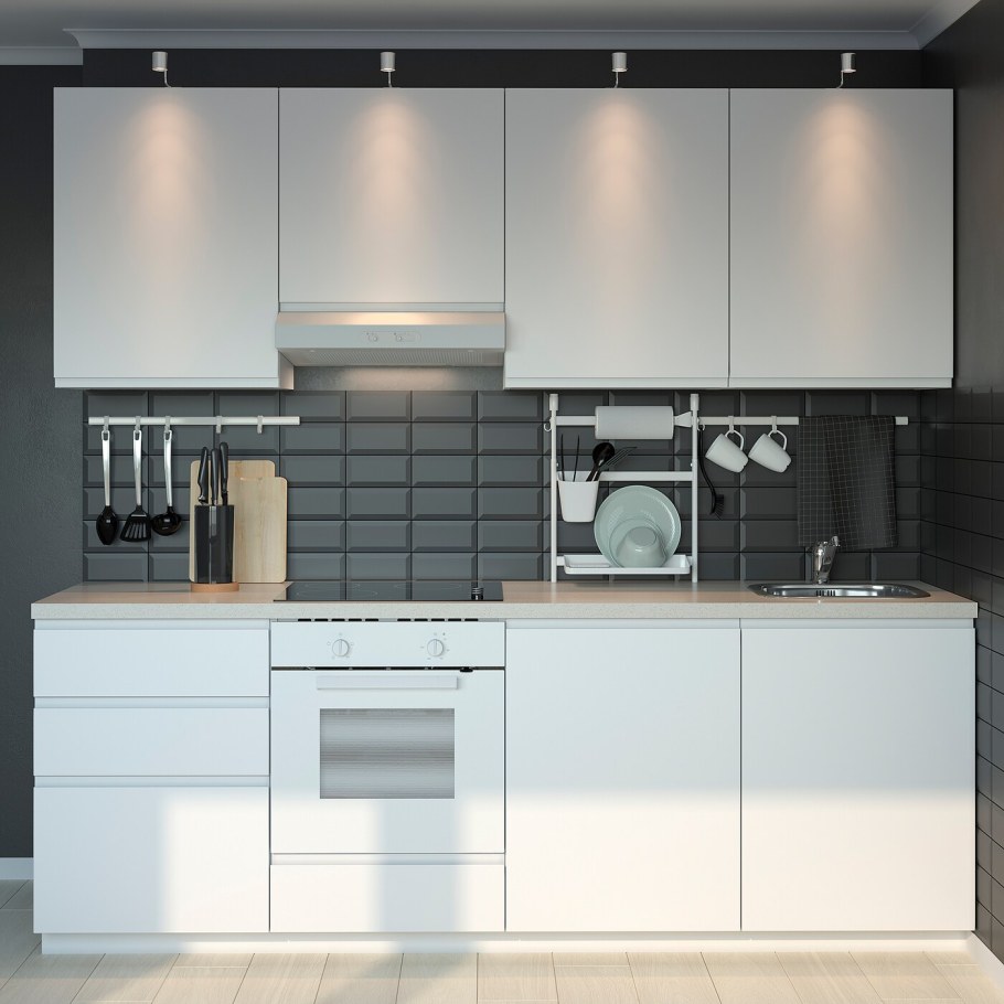 Кухня икеа Воксторп белая