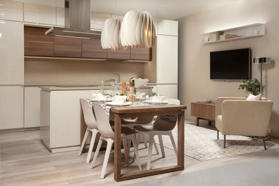 Кухня Воксторп икеа в интерьере