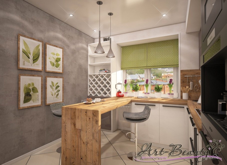 Кухня в эко стиле
