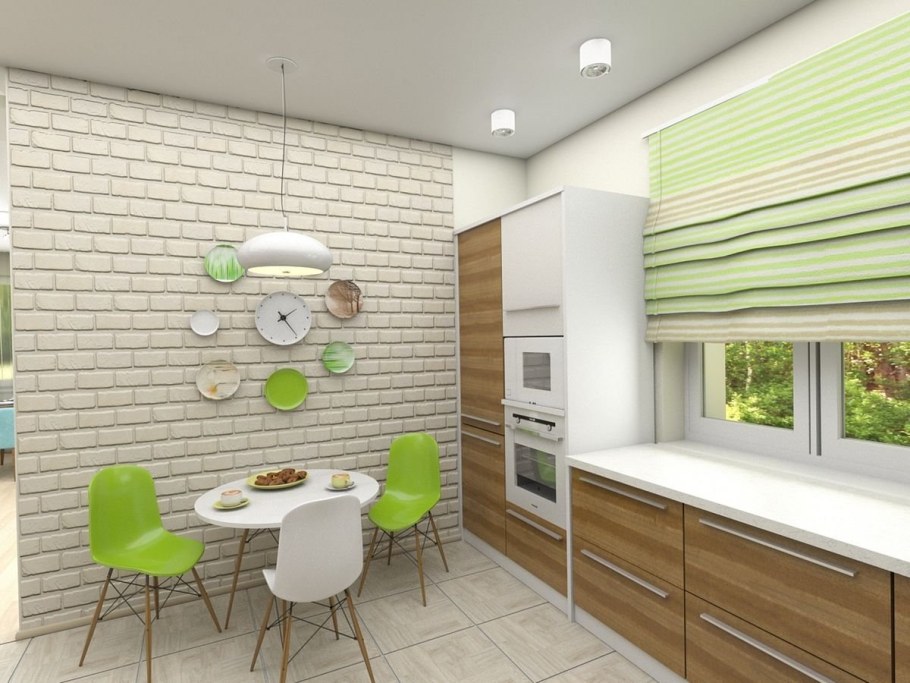 Кухня экостиль 10 кв м