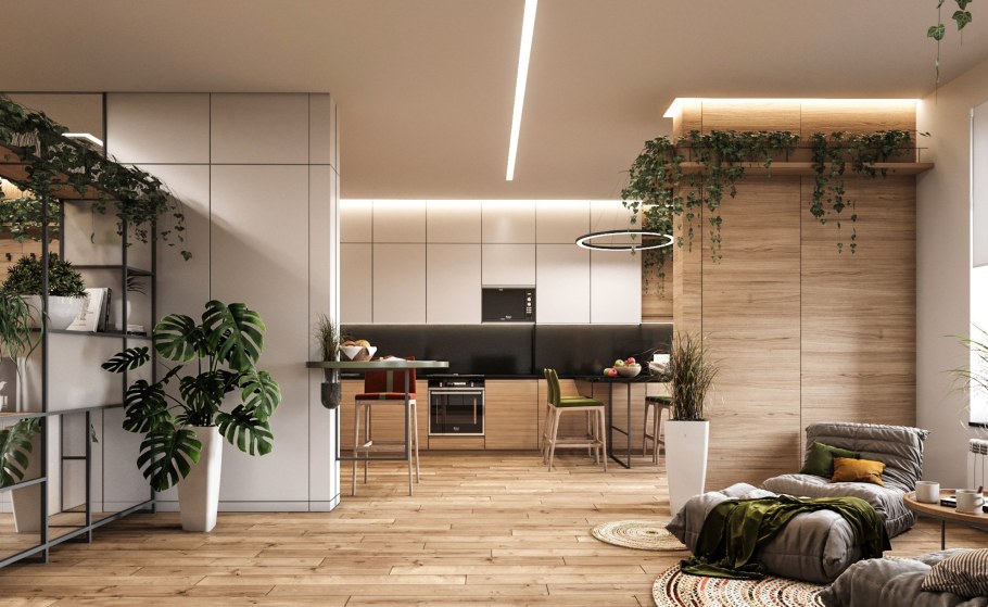 Интерьер в стиле эколофт