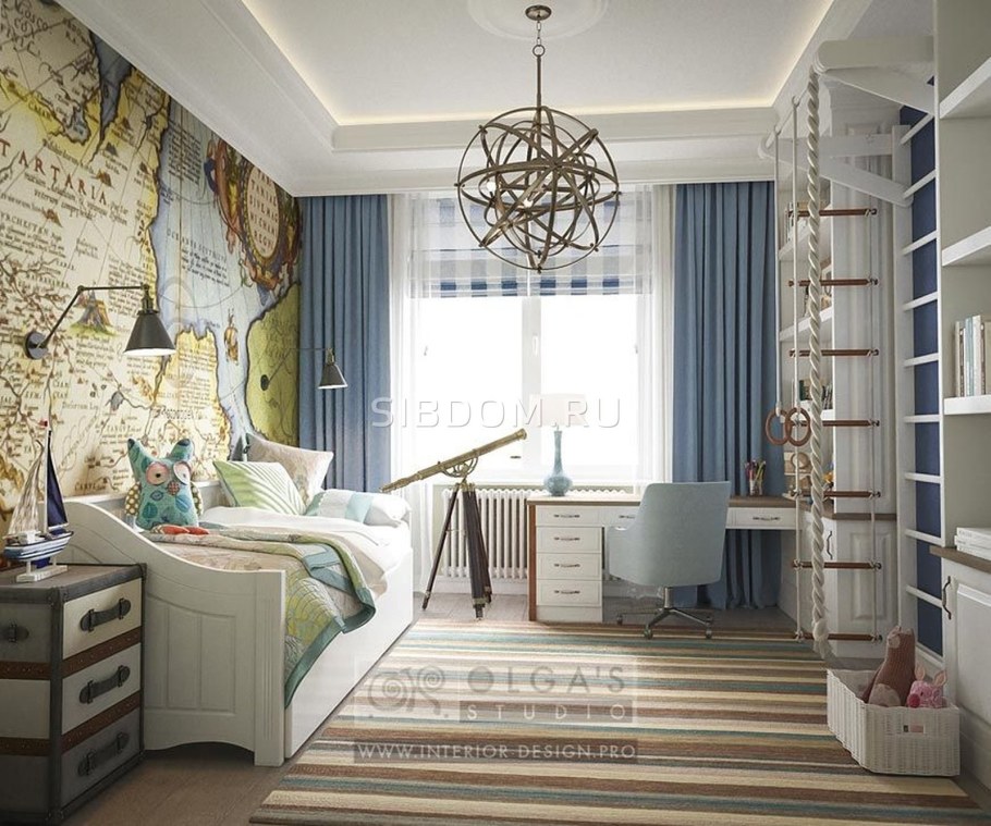 Интерьер детских комнат для мальчишек