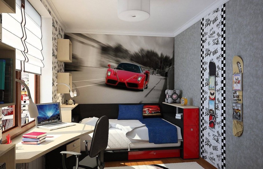 Комната подростка мальчика