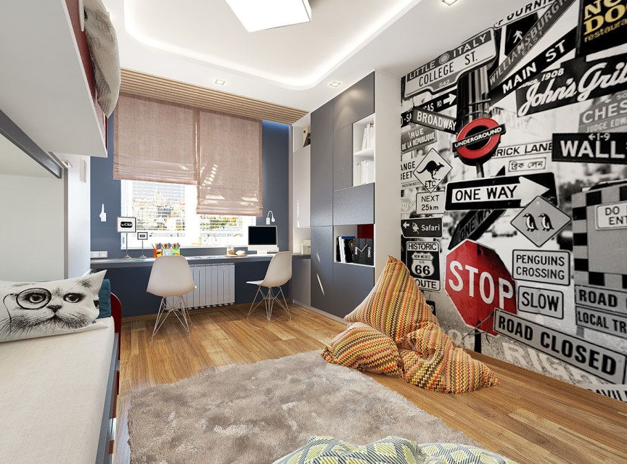 Интерьер комнаты для подростка