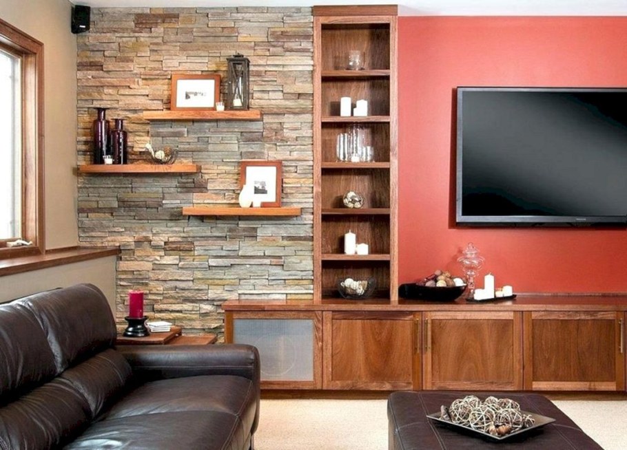 Полки над телевизором