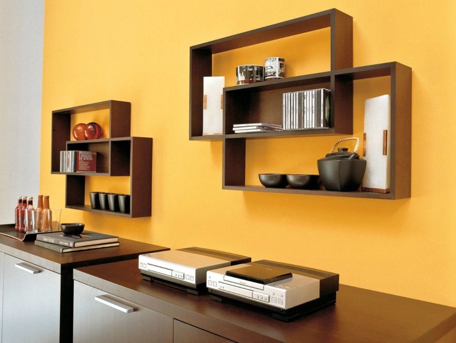 Полки в интерьере