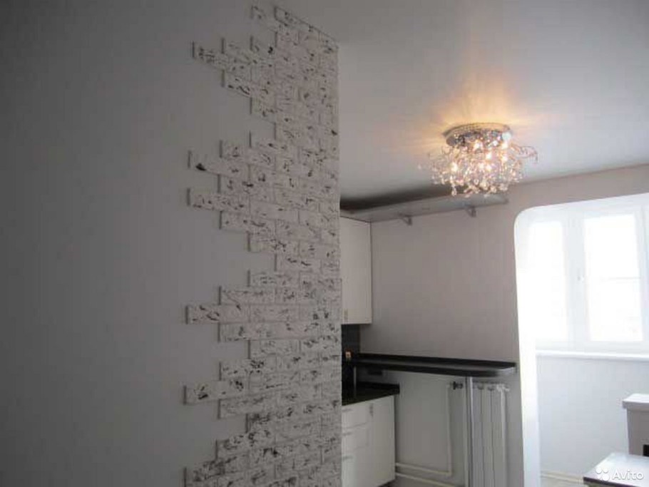 Касавага плитка под кирпич в интерьере