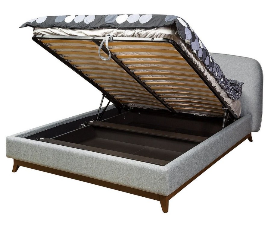 Кровать Сканди Лайт грей 160х200