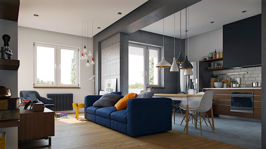 Интерьер квартиры студии