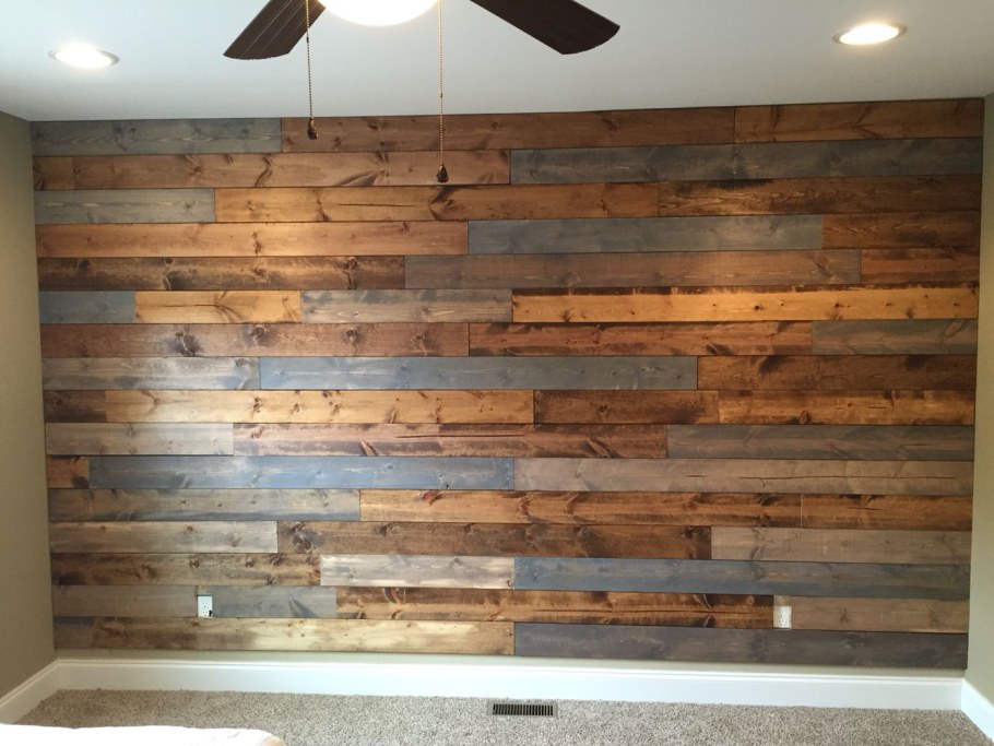 Отделка стен деревянными досками