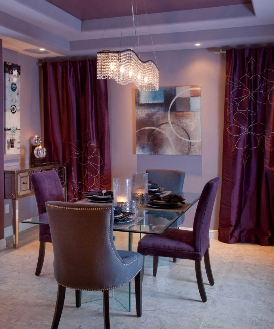 Фиолетовый в интерьере