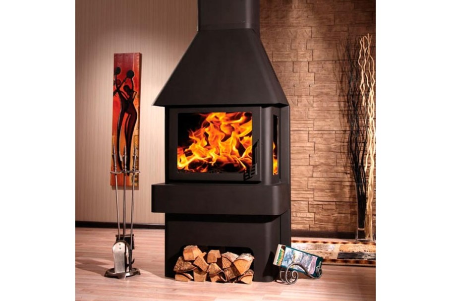 Экокамин Бавария три стекла