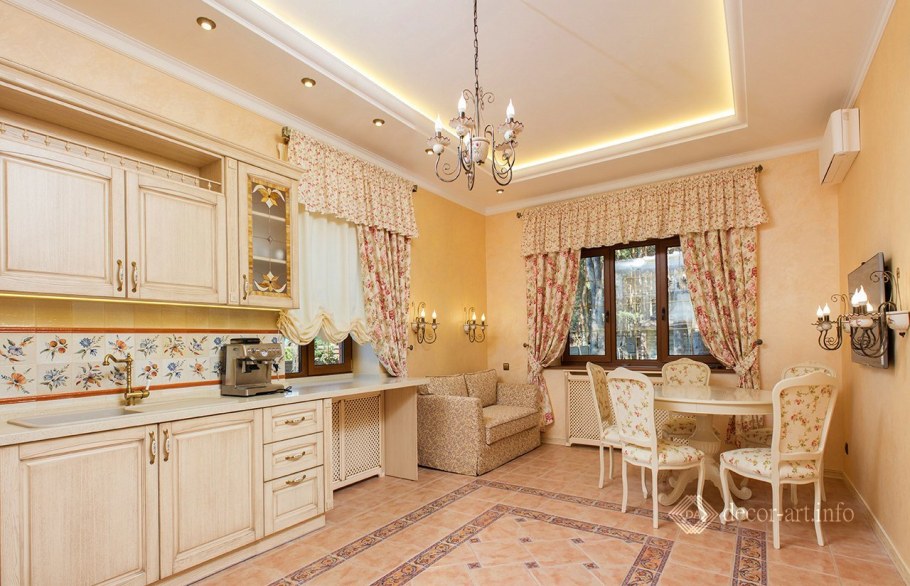 Декоративная штукатурка в классическом интерьере