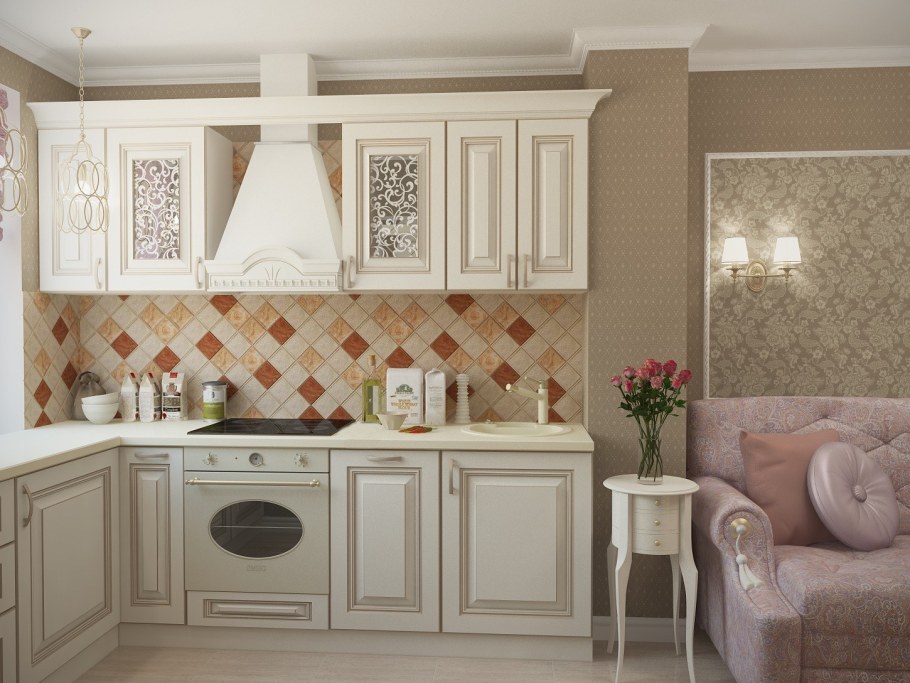 Кухня Прованс беленый дуб