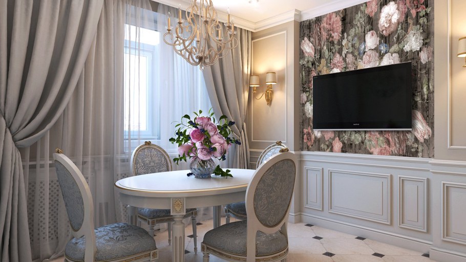 Классический интерьер гостиной