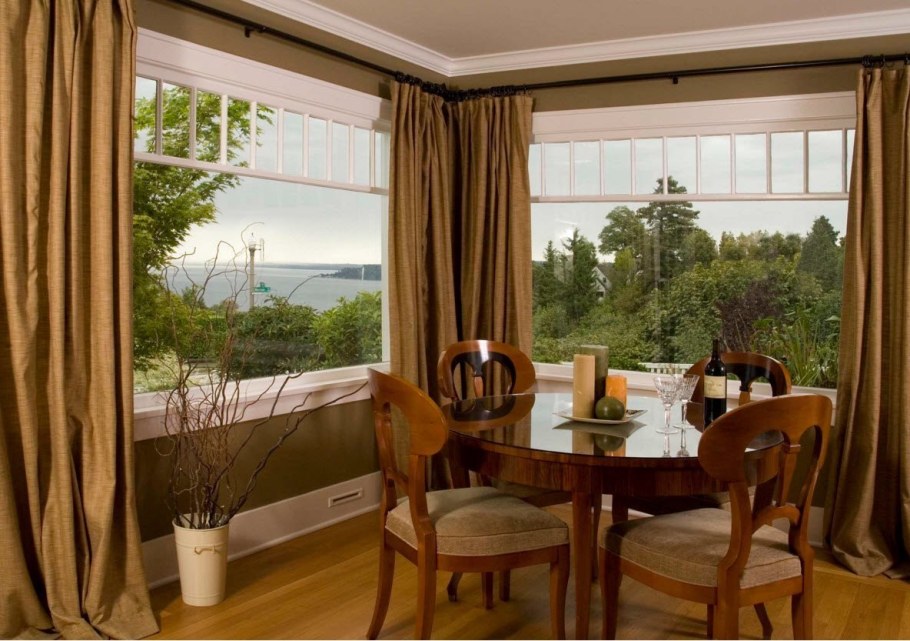 Шторы для панорамных окон в доме