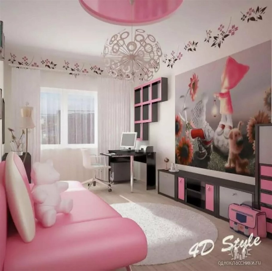 Интерьер комнаты для девочки
